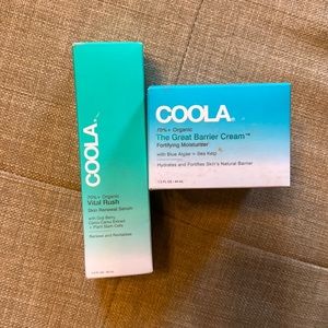 Coola Organic Vital Rush Skin renewal serum & Great Barrier Cream Moisturizer